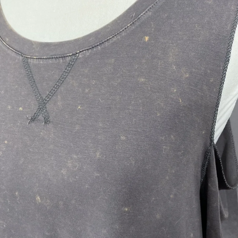 Ash Cold Shoulder Washed Top - Picture 9 of 10